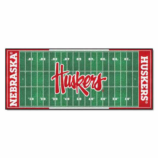 Nebraska Cornhuskers Field Runner Mat - 30in. x 72in., "Huskers"