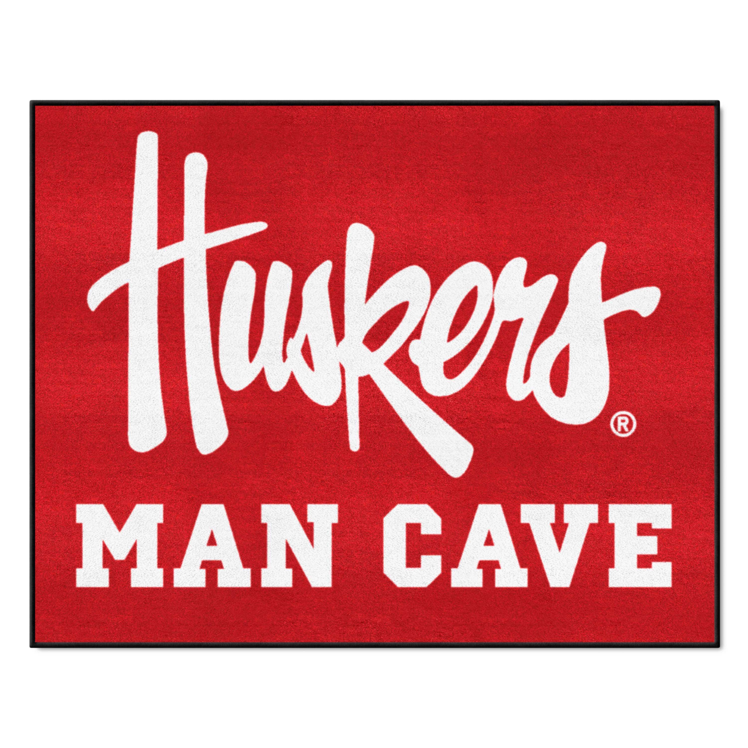 Nebraska Cornhuskers Man Cave All-Star Rug - 34 in. x 42.5 in., "Huskers"