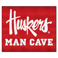 Nebraska Cornhuskers Man Cave Tailgater Rug - 5ft. x 6ft., "Huskers" - Nebraska