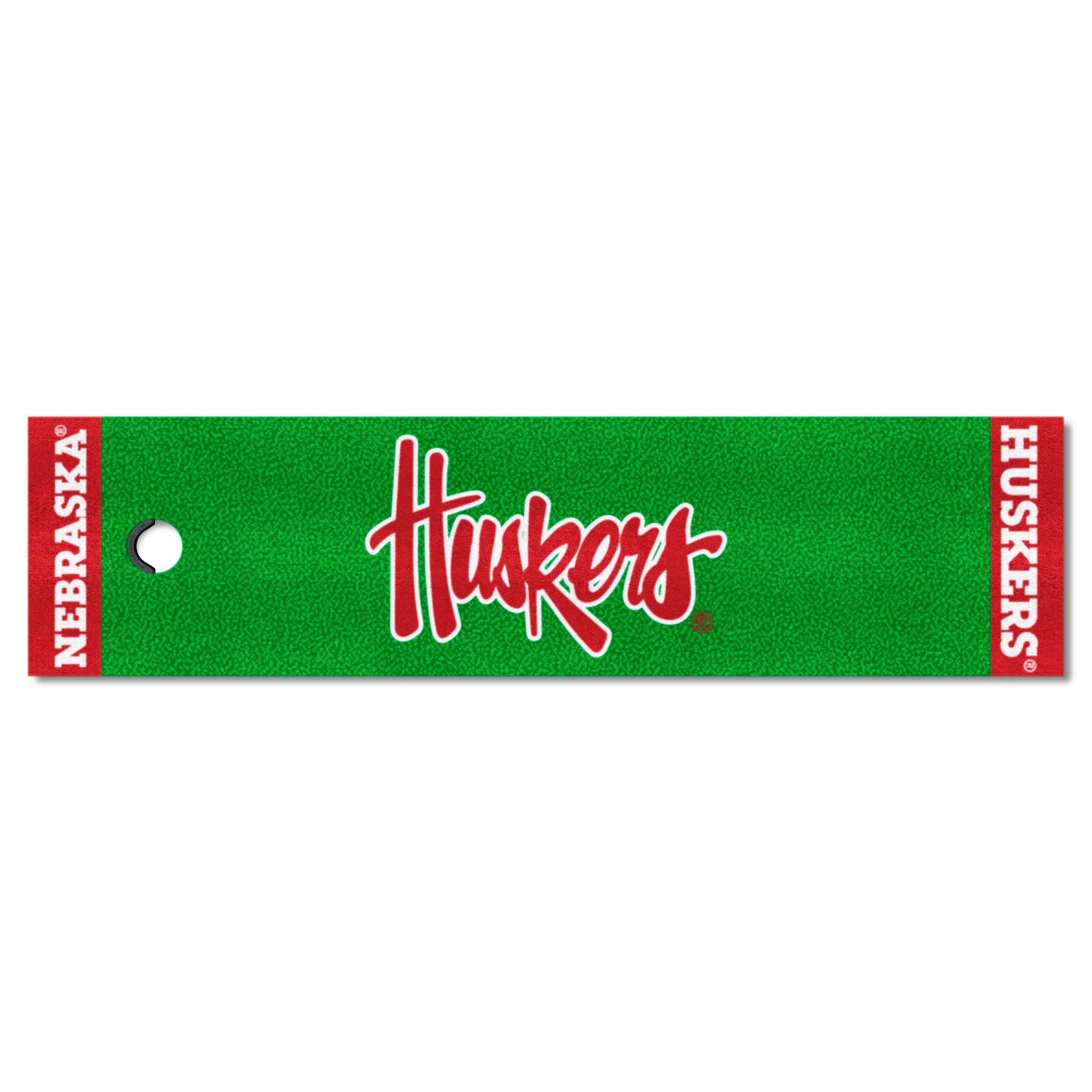 Nebraska Cornhuskers Putting Green Mat - 1.5ft. x 6ft., "Huskers" - Nebraska