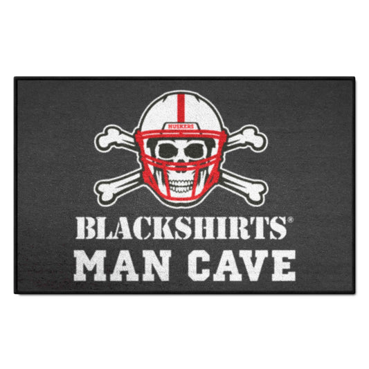 Nebraska Cornhuskers Man Cave Starter Mat Accent Rug - 19in. x 30in.