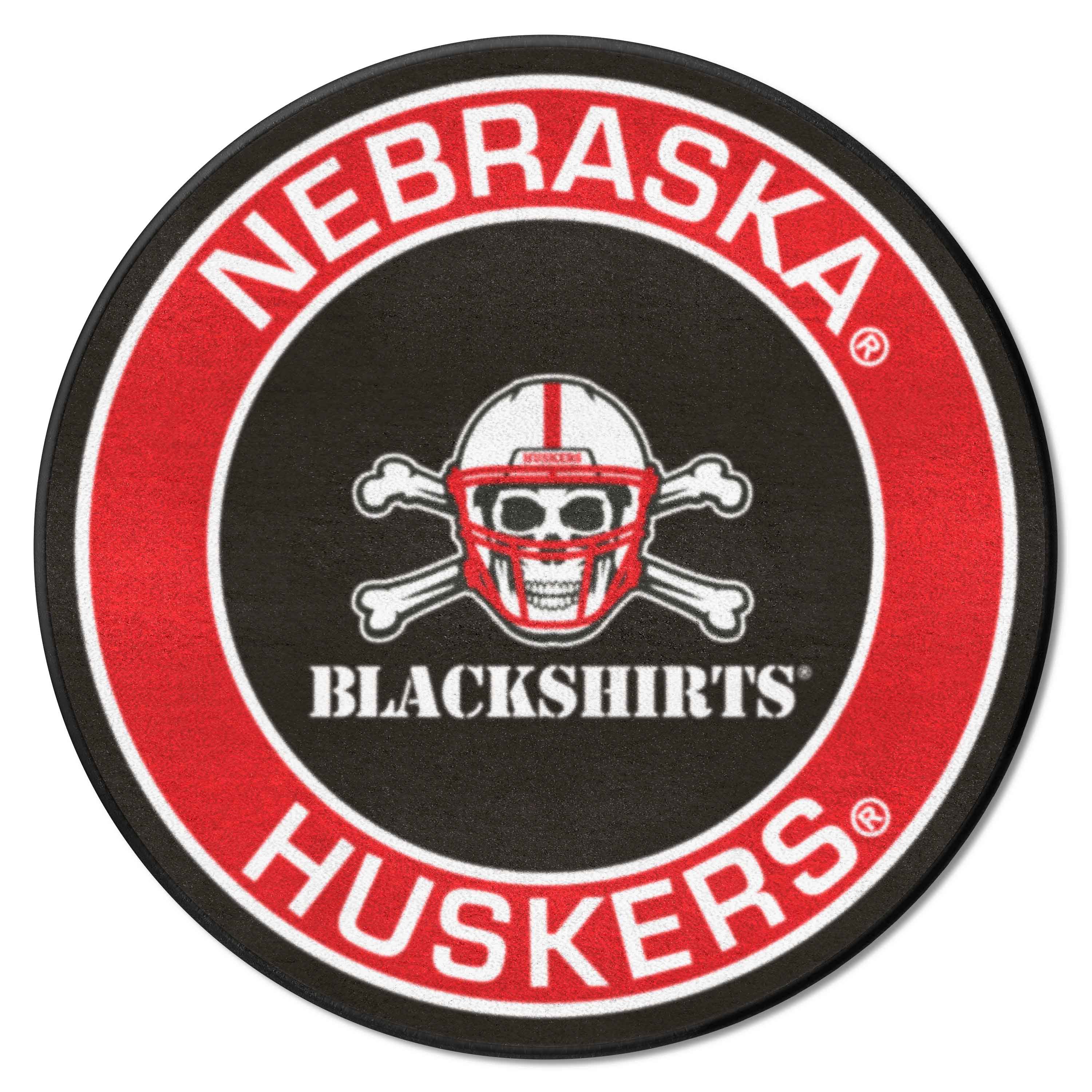 Nebraska Cornhuskers Roundel Rug - 27in. Diameter - Nebraska