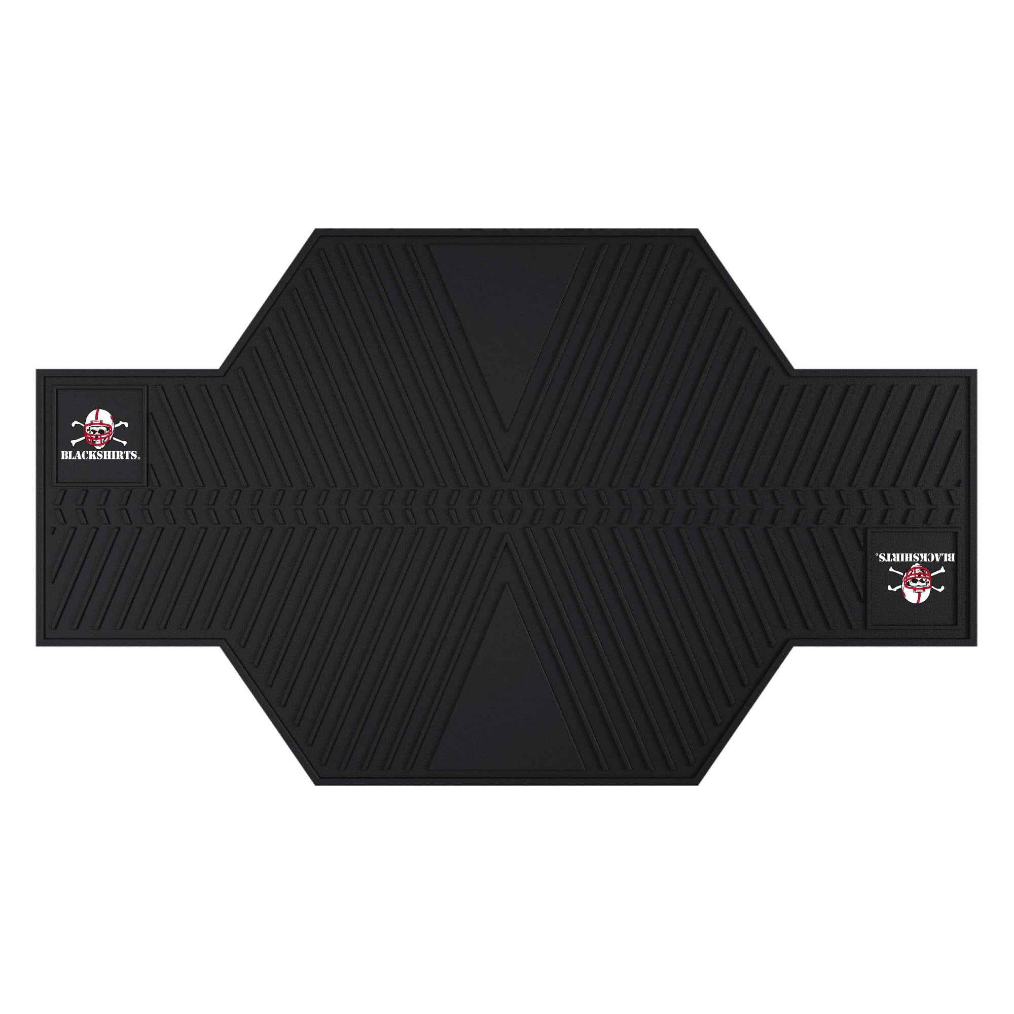 Nebraska Cornhuskers Motorcycle Mat, Blackshirts - Nebraska