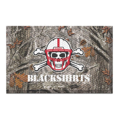 Nebraska Cornhuskers Rubber Scraper Door Mat Camo