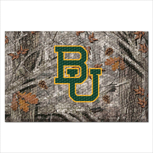 Baylor Bears Rubber Scraper Door Mat Camo