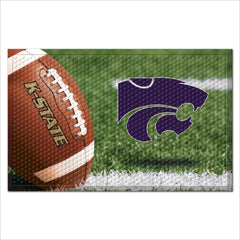 Kansas State Wildcats Rubber Scraper Door Mat