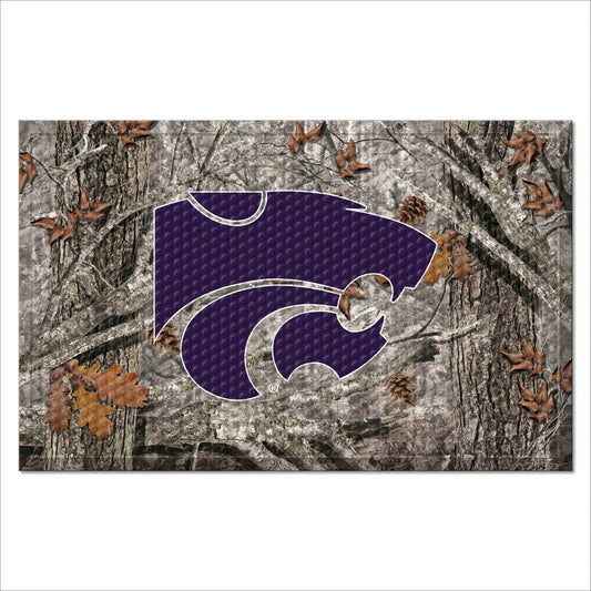 Kansas State Wildcats Rubber Scraper Door Mat Camo