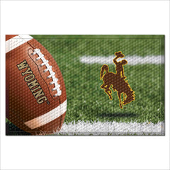 Wyoming Cowboys Rubber Scraper Door Mat