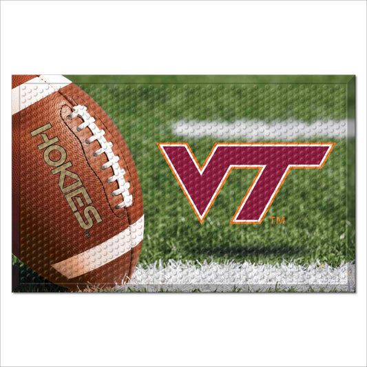 Virginia Tech Hokies Rubber Scraper Door Mat