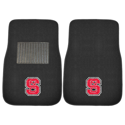 NC State Wolfpack Embroidered Car Mat Set - 2 Pieces - NC State