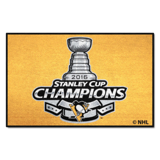 Pittsburgh Penguins Starter Mat Accent Rug - 19in. x 30in., 2016 NHL Stanley Cup Champions