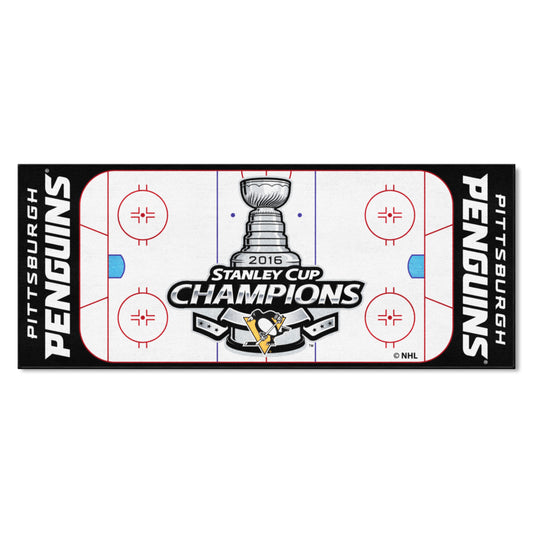 Pittsburgh Penguins Field Runner Mat - 30in. x 72in., 2016 NHL Stanley Cup Champions