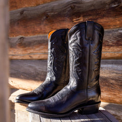 Stetson Ames Corded & Burnished Leather Boot