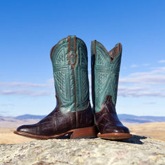 Bota de vaquero Stetson Big Horn Tobacco Alligator