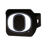 Oregon Ducks Black Metal Hitch Cover with Metal Chrome 3D Emblem