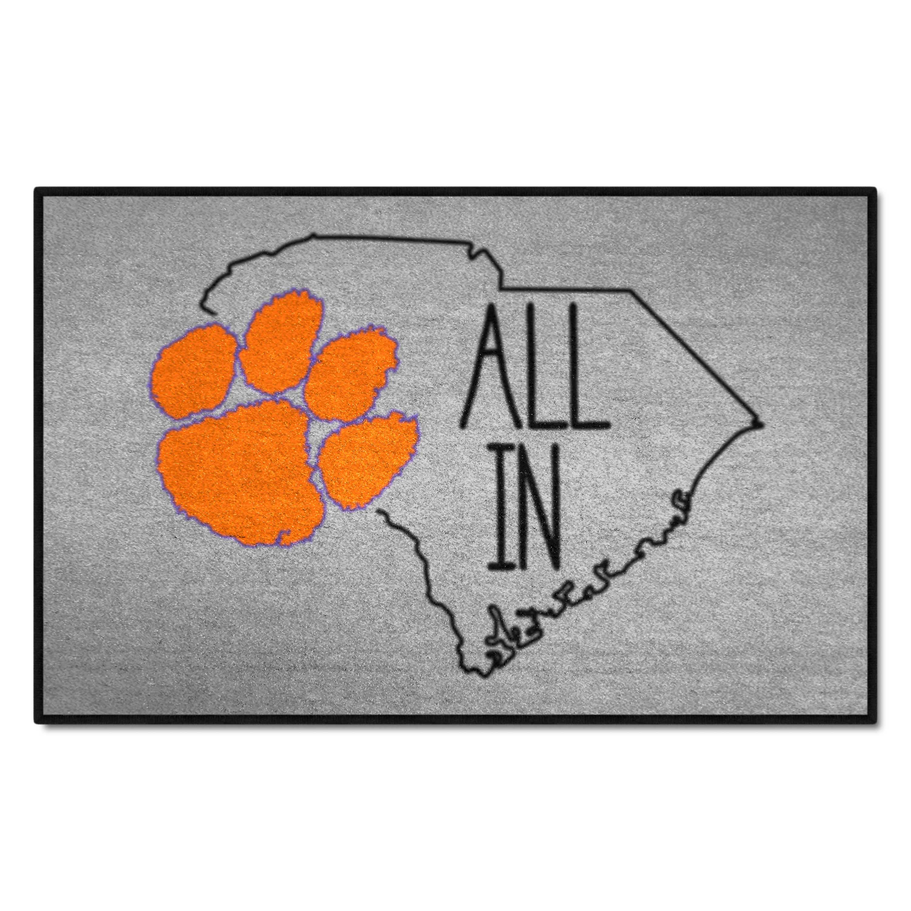 Clemson Tigers Southern Style Starter Mat Accent Rug - 19in. x 30in.