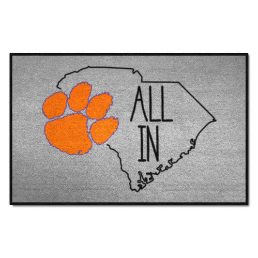 Clemson Tigers Southern Style Starter Mat Accent Rug - 19in. x 30in. - Clemson