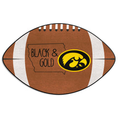 Iowa Hawkeyes Southern Style Football Rug - 20.5in. x 32.5in.