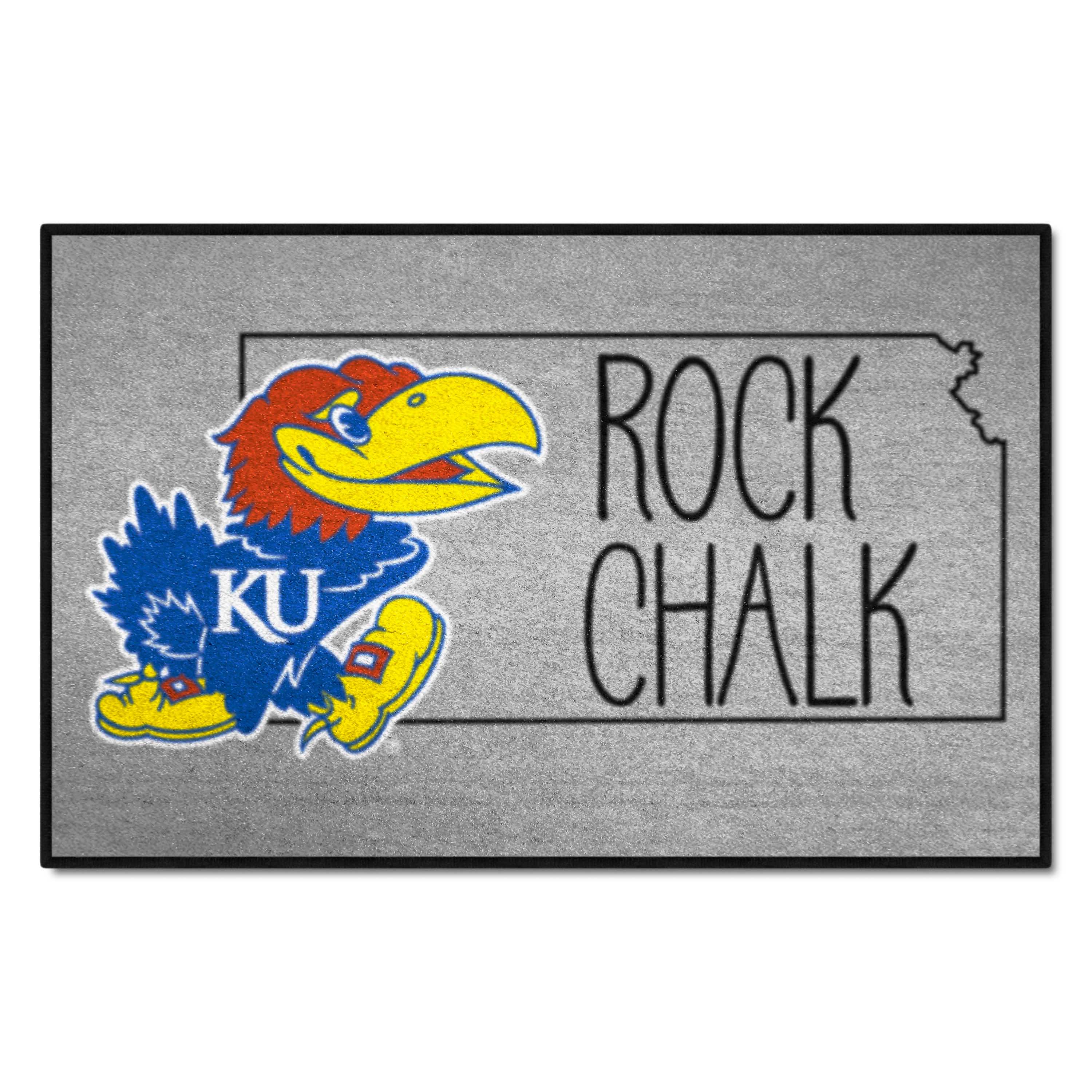 Kansas Jayhawks Southern Style Starter Mat Accent Rug - 19in. x 30in.