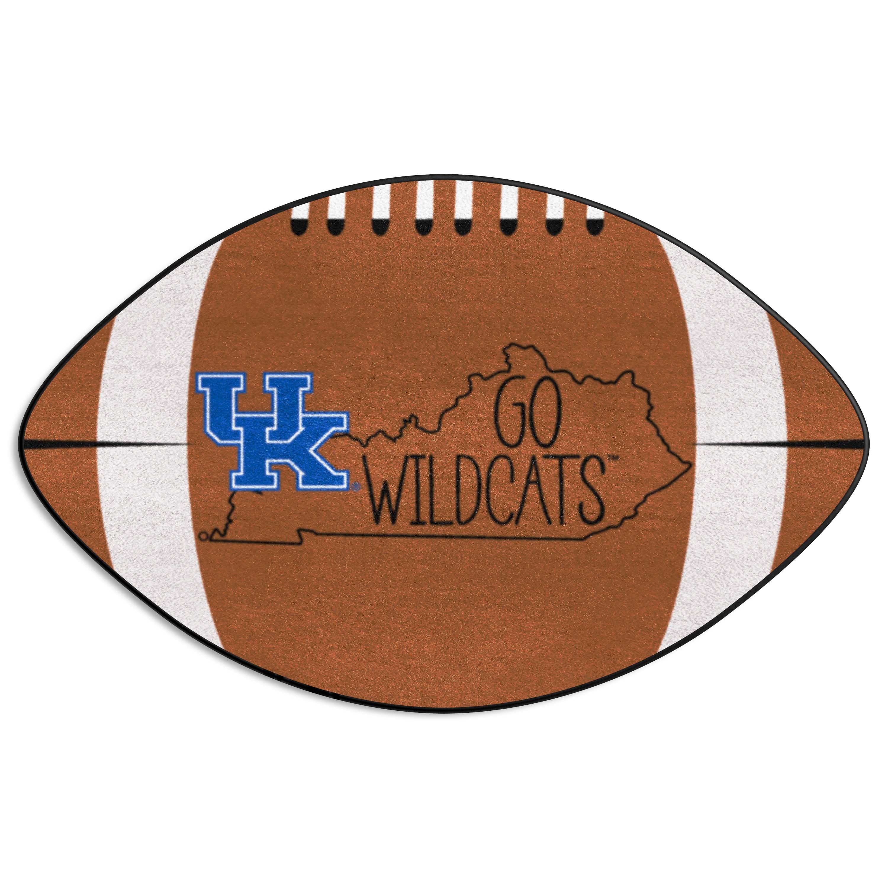 Kentucky Wildcats Southern Style Football Rug - 20.5in. x 32.5in.