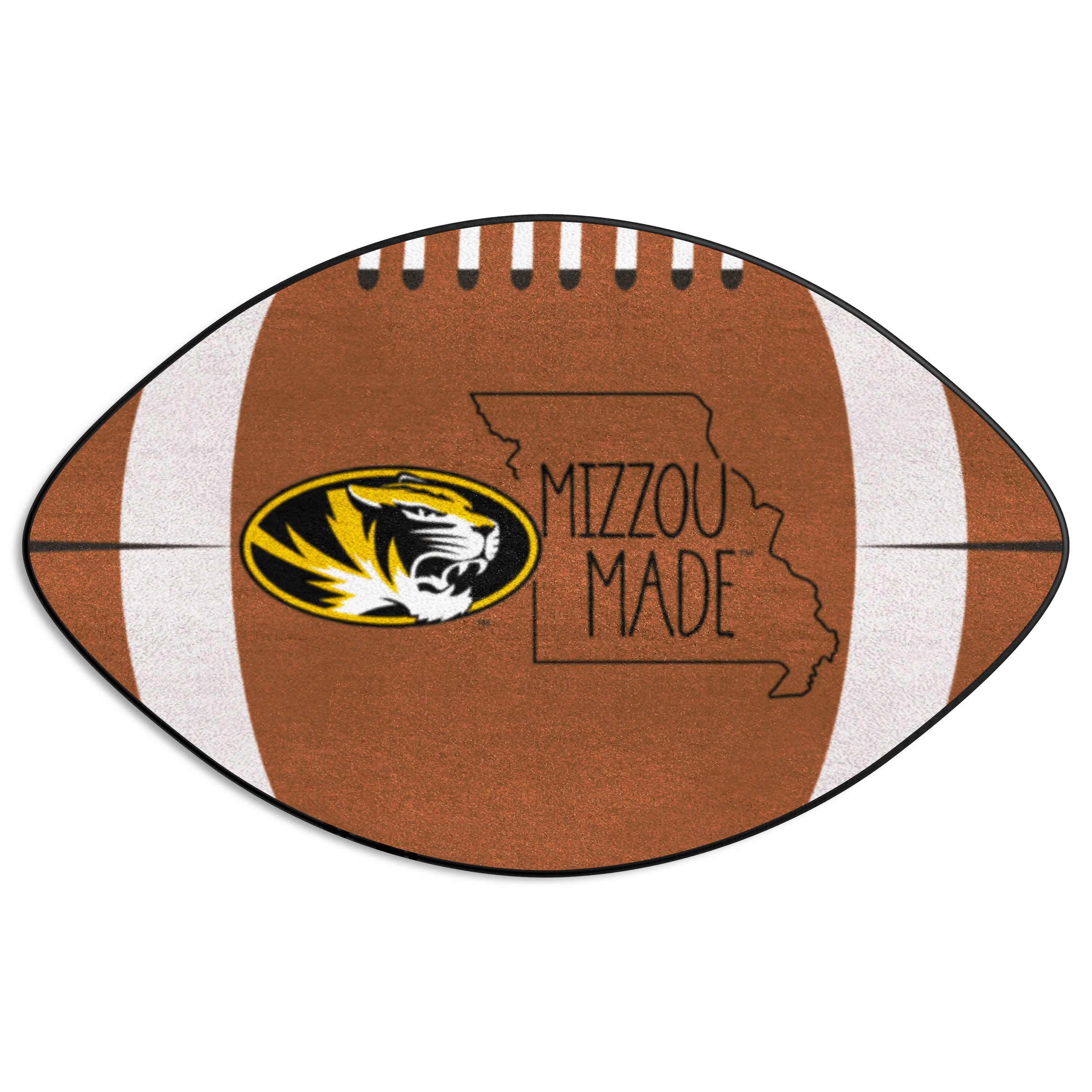 Missouri Tigers Southern Style Football Rug - 20.5in. x 32.5in.