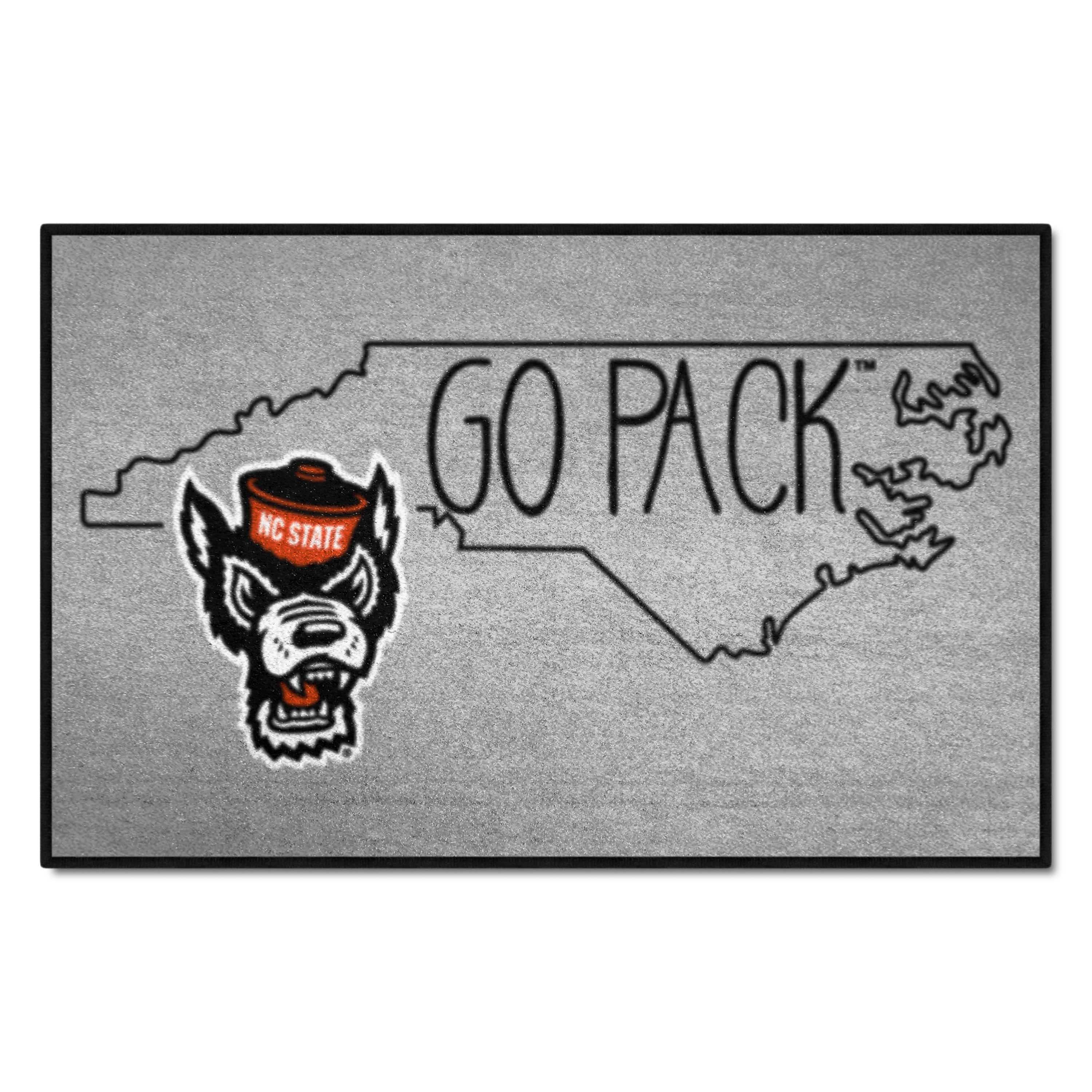 NC State Wolfpack Southern Style Starter Mat Accent Rug - 19in. x 30in. - NC State