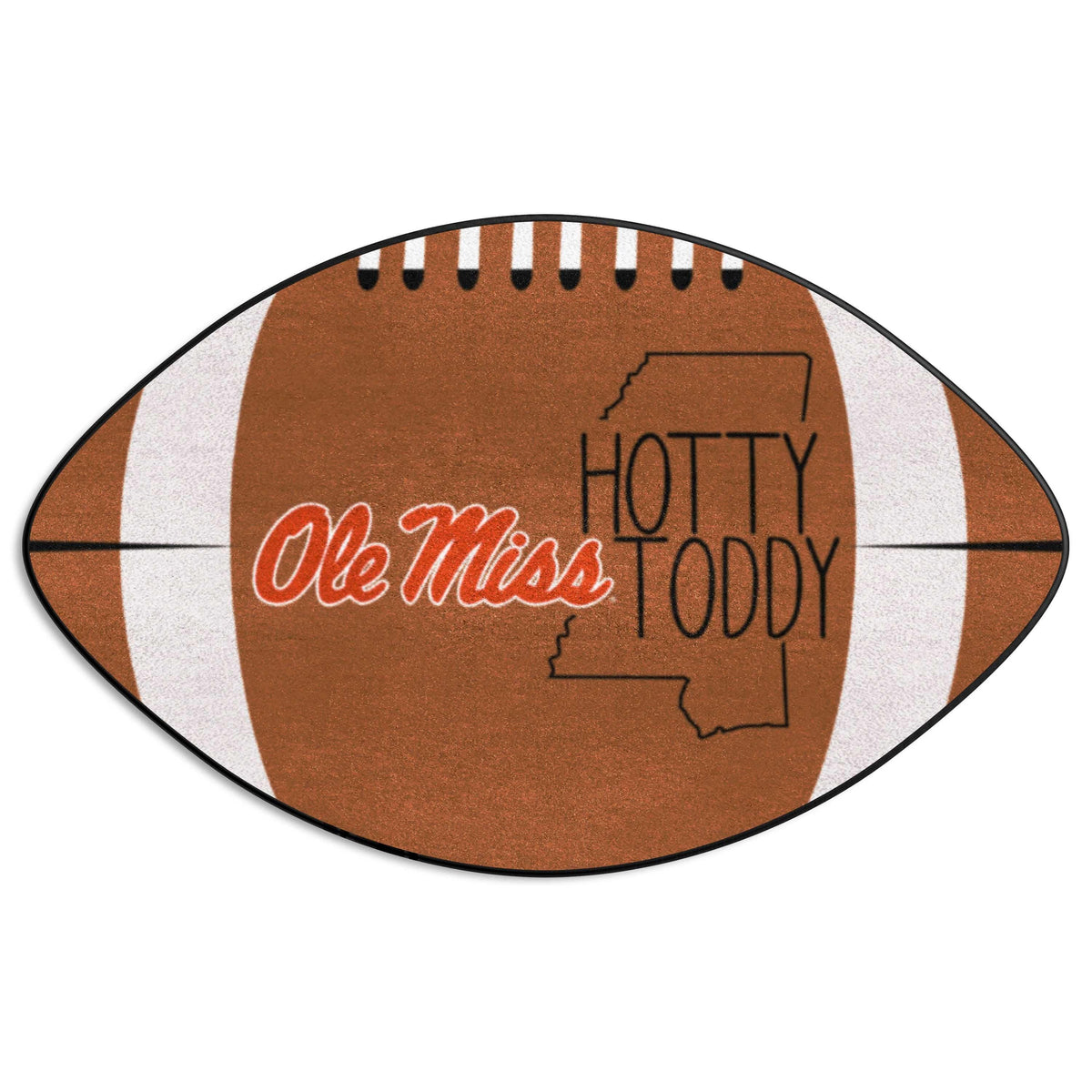 Ole Miss Rebels Southern Style Football Rug - 20.5in. x 32.5in. - Ole Miss