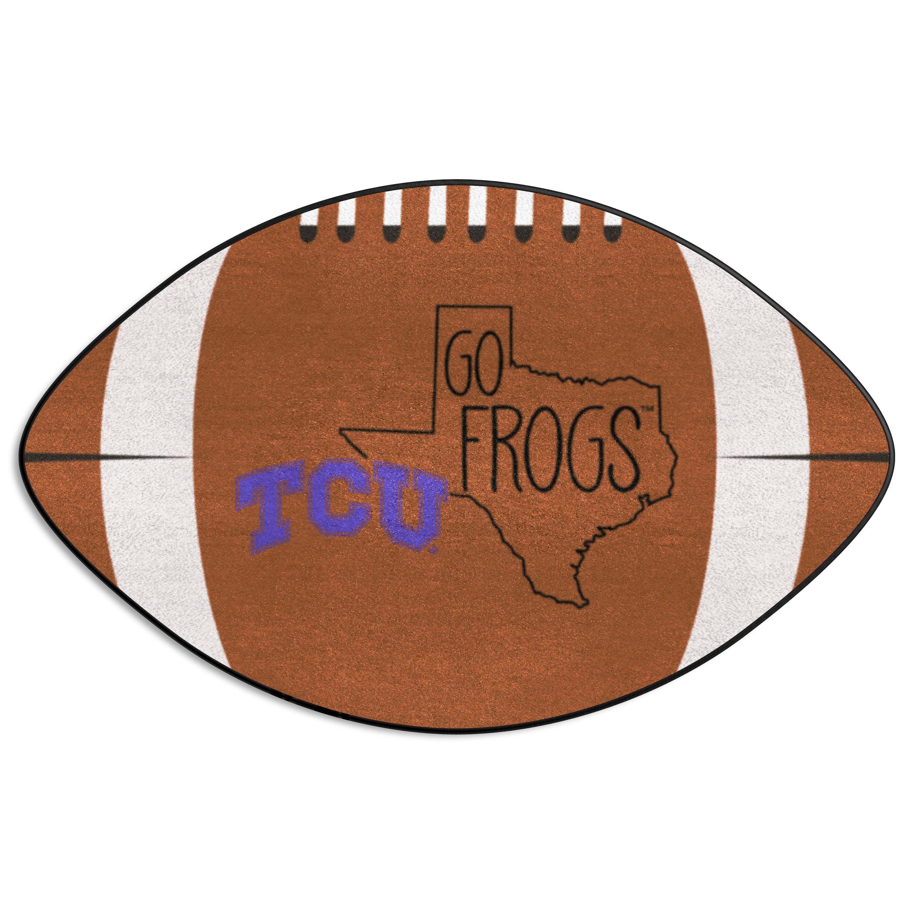 TCU Horned Frogs Southern Style Football Rug - 20.5in. x 32.5in.