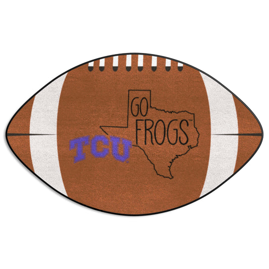 TCU Horned Frogs Southern Style Football Rug - 20.5in. x 32.5in.