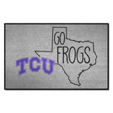 TCU Horned Frogs Southern Style Starter Mat Accent Rug - 19in. x 30in.