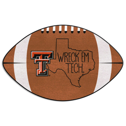 Texas Tech Red Raiders Southern Style Football Rug - 20.5in. x 32.5in.