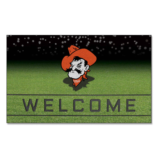 Oklahoma State Cowboys Rubber Door Mat - 18in. x 30in. - Oklahoma State