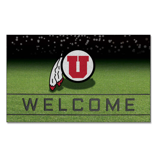 Utah Utes Rubber Door Mat - 18in. x 30in.