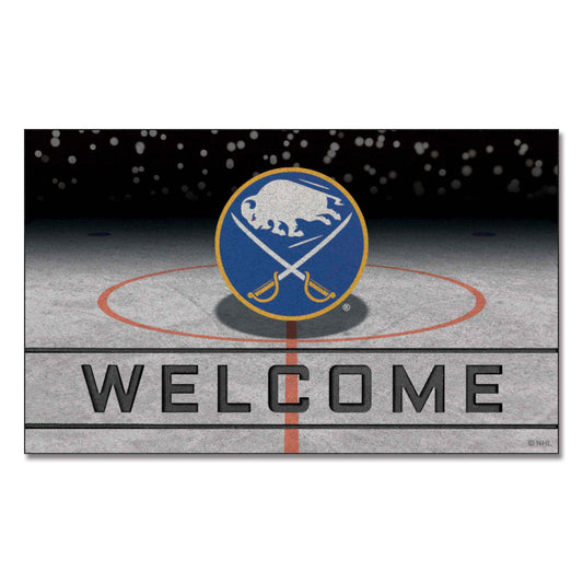 Buffalo Sabres Rubber Door Mat - 18in. x 30in. - Buffalo Sabres