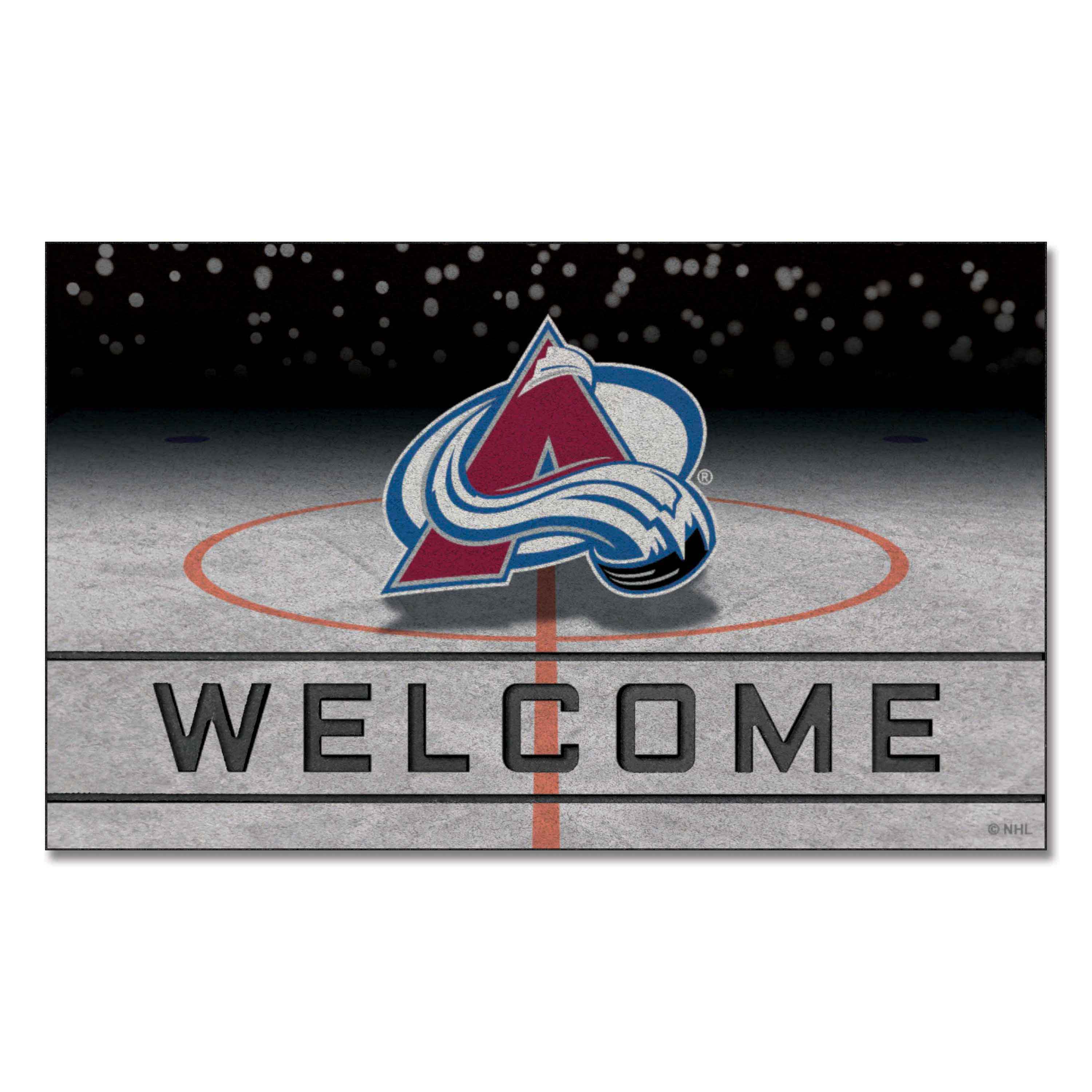 Colorado Avalanche Rubber Door Mat - 18in. x 30in. - Colorado Avalanche