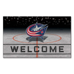 Columbus Blue Jackets Rubber Door Mat - 18in. x 30in. - Columbus Blue Jackets