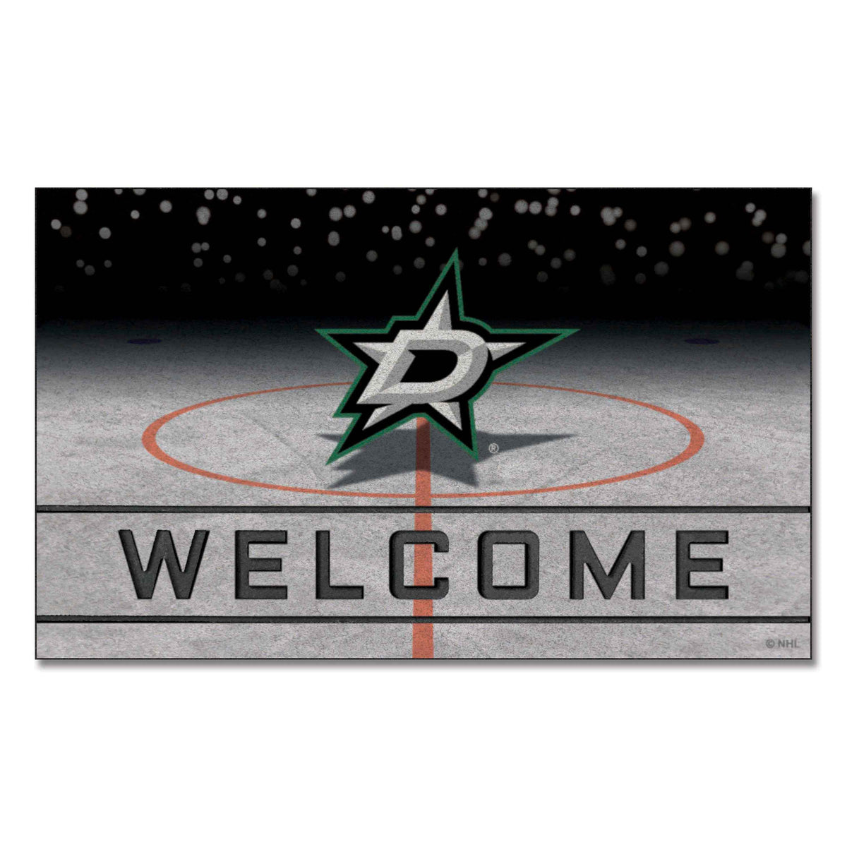 Dallas Stars Rubber Door Mat - 18in. x 30in.