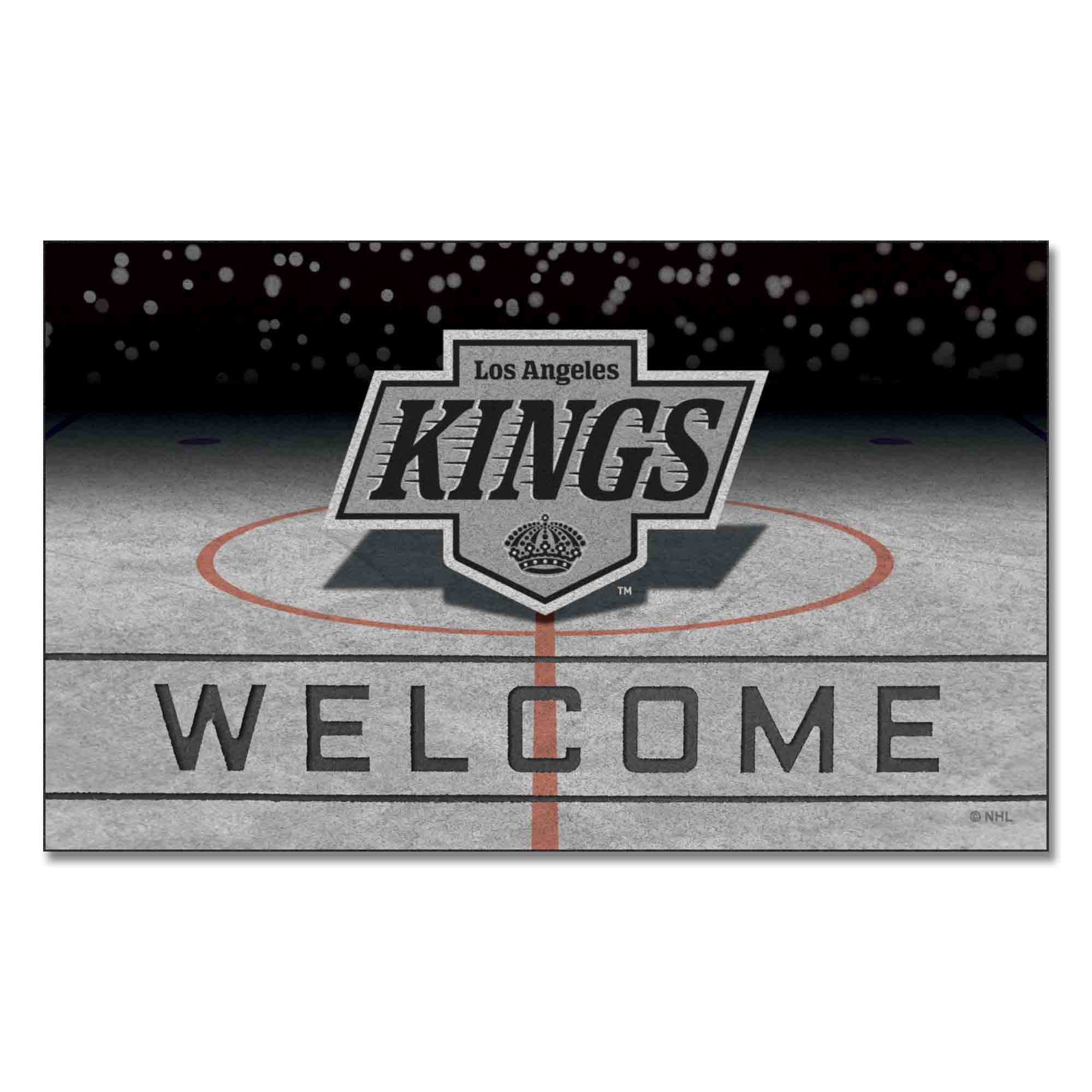 Los Angeles Kings Rubber Door Mat - 18in. x 30in. - Los Angeles Kings