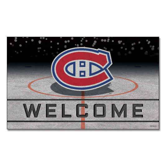 Montreal Canadiens Rubber Door Mat - 18in. x 30in.