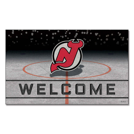 New Jersey Devils Rubber Door Mat - 18in. x 30in.