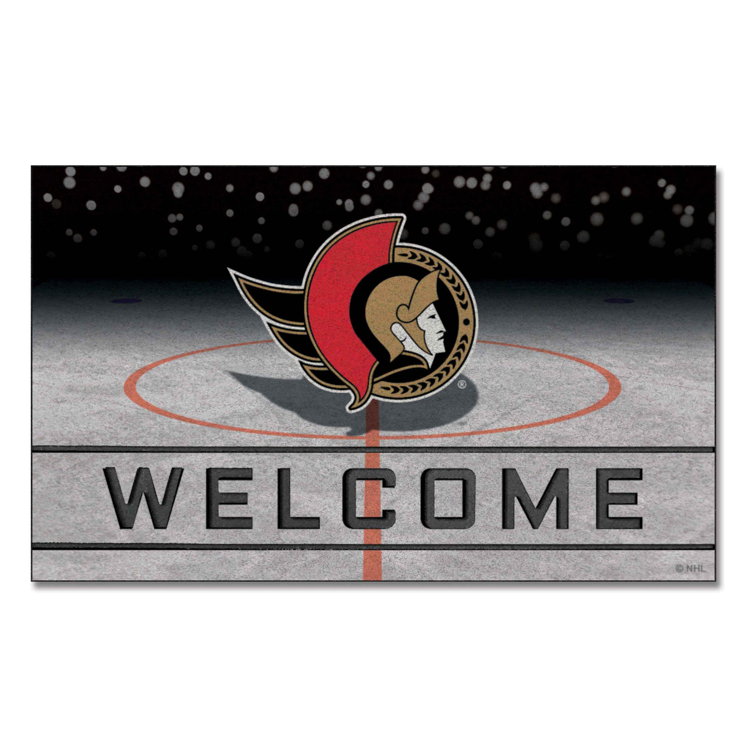 Ottawa Senators Rubber Door Mat - 18in. x 30in.