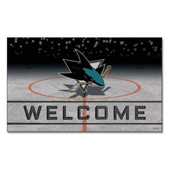 San Jose Sharks Rubber Door Mat - 18in. x 30in.