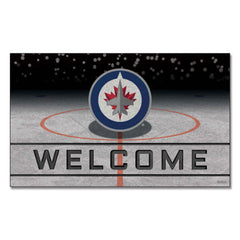 Winnipeg Jets Rubber Door Mat - 18in. x 30in.