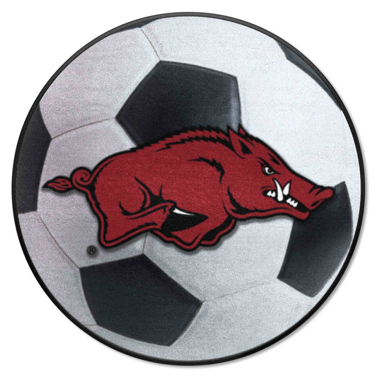 Arkansas Razorbacks Soccer Ball Rug - 27in. Diameter