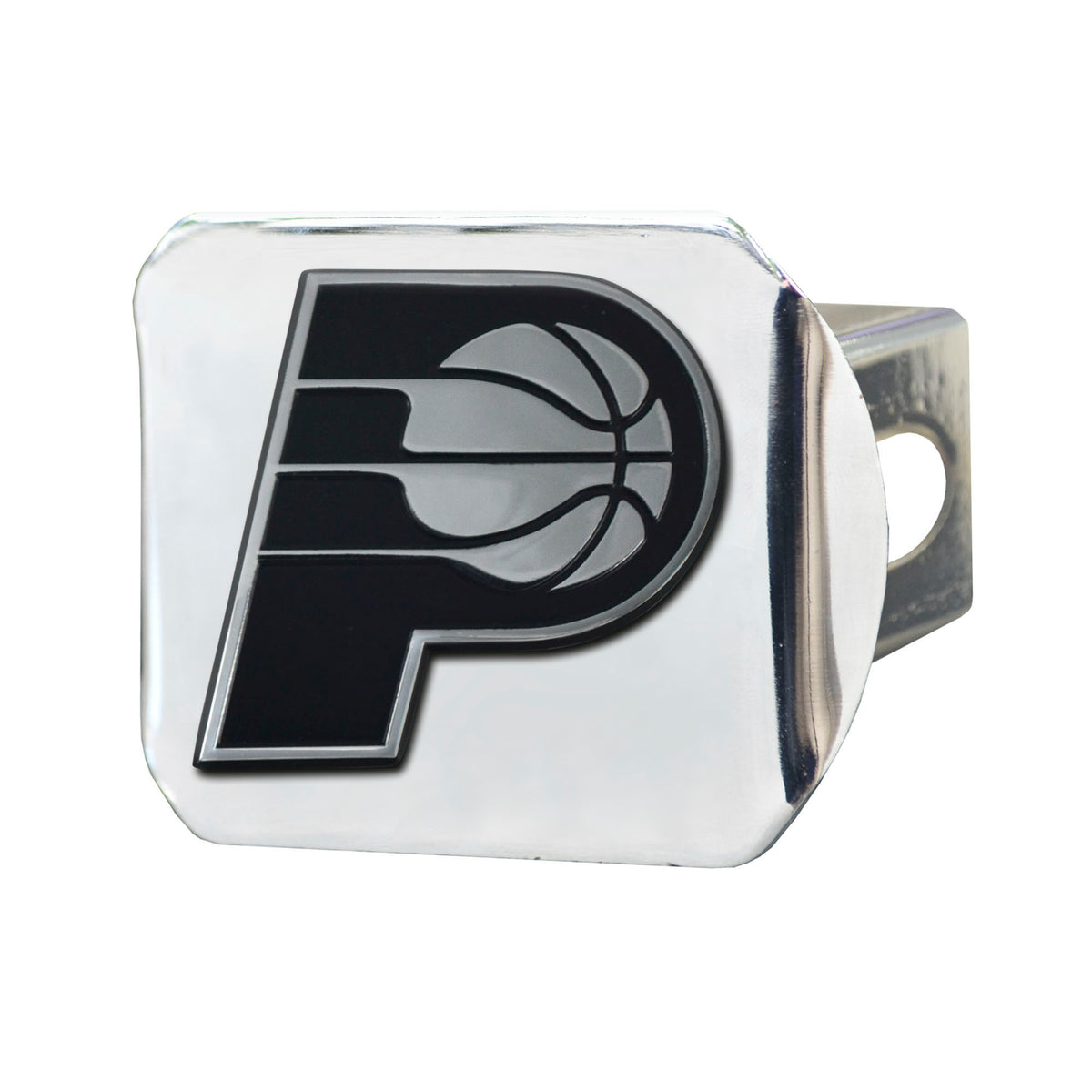 Indiana Pacers Chrome Metal Hitch Cover with Chrome Metal 3D Emblem