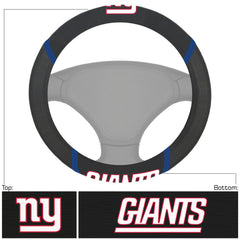 New York Giants Embroidered Steering Wheel Cover