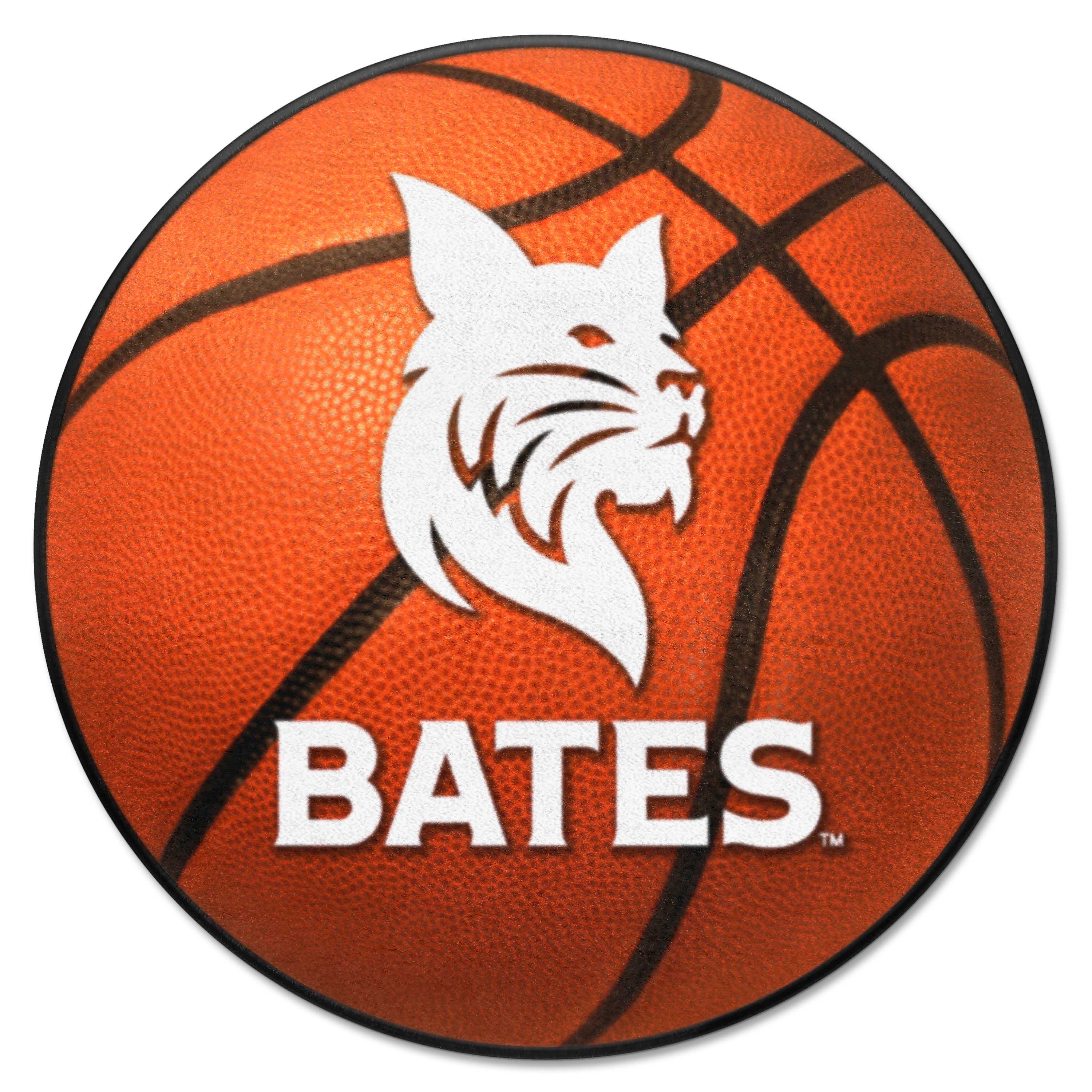 Bates College Bobcats Basketball Rug - 27in. Diameter