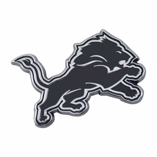 Detroit Lions 3D Chrome Metal Emblem - Detroit Lions