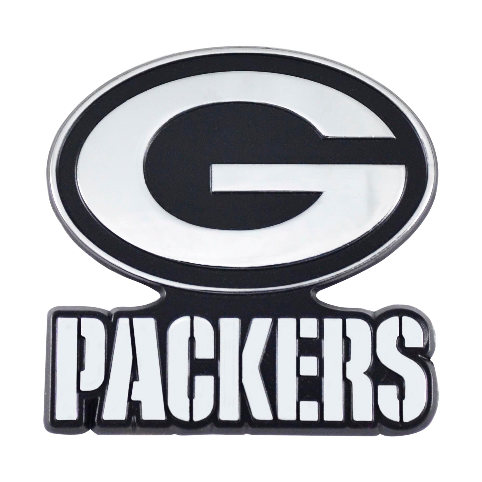 Green Bay Packers 3D Chrome Metal Emblem - Green Bay Packers