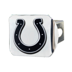 Indianapolis Colts Chrome Metal Hitch Cover with Chrome Metal 3D Emblem